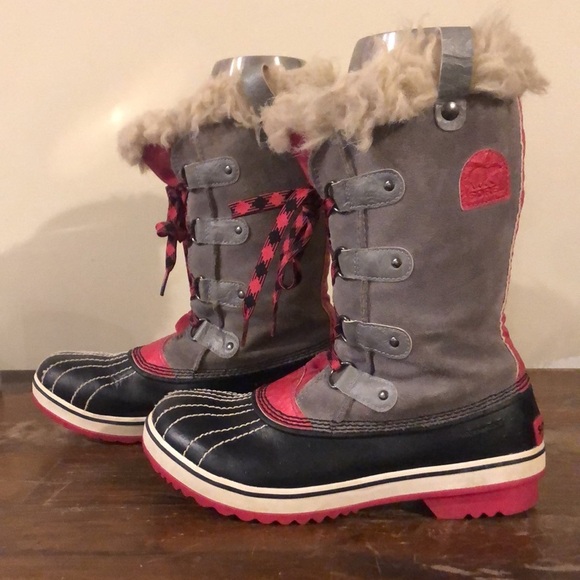Genuine Sorel Joan of Arctic winter boots- grey suede W sz 6 Very good condition - Picture 2 of 8